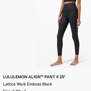 Lululemon Like new align high rise
